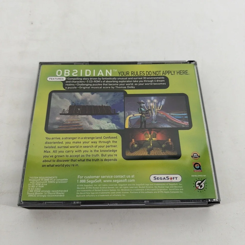 Obsidian (PC, 1997) Big Box